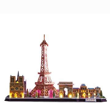 3D Puzzel City Line Paris LED
