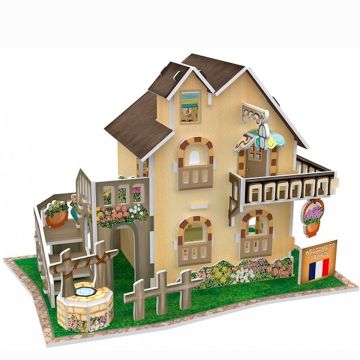 3D Puzzel Garden Cottage France