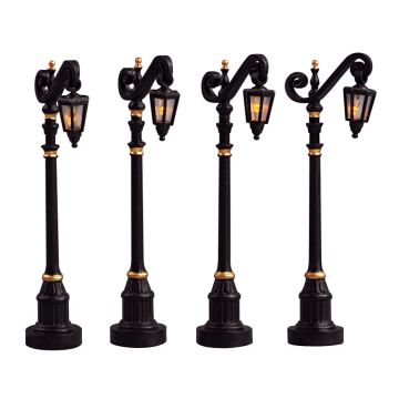 Lemax - Colonial Street Lamp - Set of 4