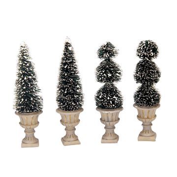 Cone-Shaped and Sculpted Topiaries set of 4