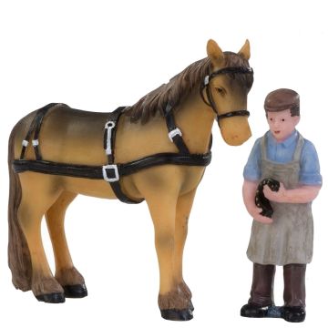 Dickensville - Hoefsmid met Paard - Set van 2