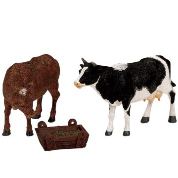 Lemax - Feeding Cow And Bull - Set of 3 - Nu Voorverkoop