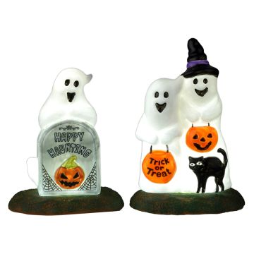 Spooky Town - Happy Halloween Ghosts - Set van 2
