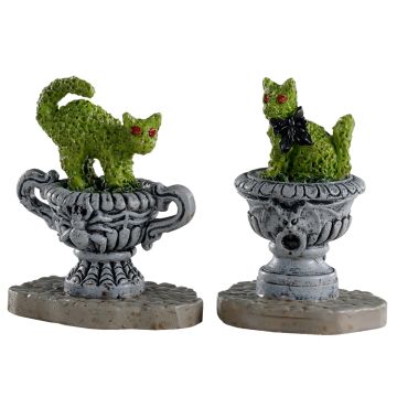 Spooky Town - Haunted Topiary set of 2