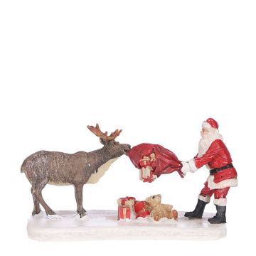 Reindeer Teasing Santa