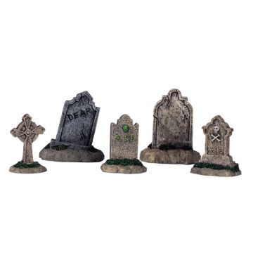 Spooky Town - Tombstones - Set van 5 - Nu Voorverkoop